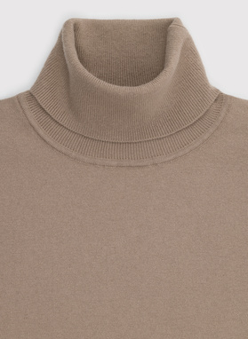 Smėlinis vyriškas golfas be raštų