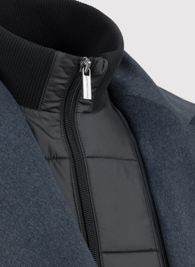 Trumpas dvieilis vyriškas lietpaltis su vilna