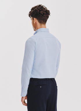 Juodi marškiniai skalikų dantų raštu