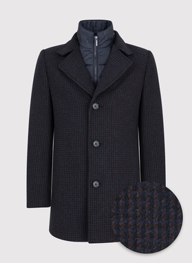 Bronzinis vyriškas lietpaltis smulkiais langais