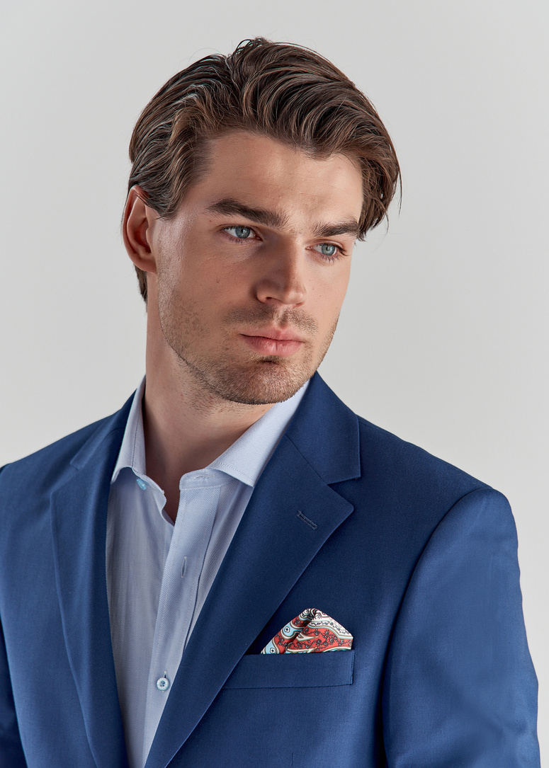 Tamsiai mėlynas kostiuminis švarkas P22SF-3G-019-G-S