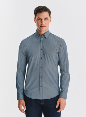 Medvilniniai marškiniai su mikroraštu