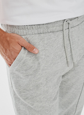 Pilkos spalvos trikotažinės treninginės kelnės