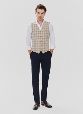 Languota vienaeilė vyriška liemenė