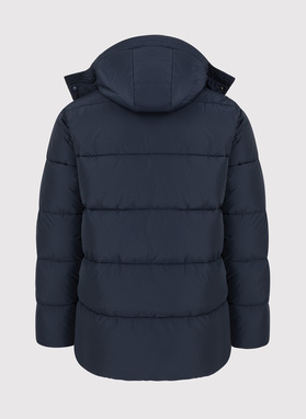 Tamsiai mėlyna žieminė vyriška striukė