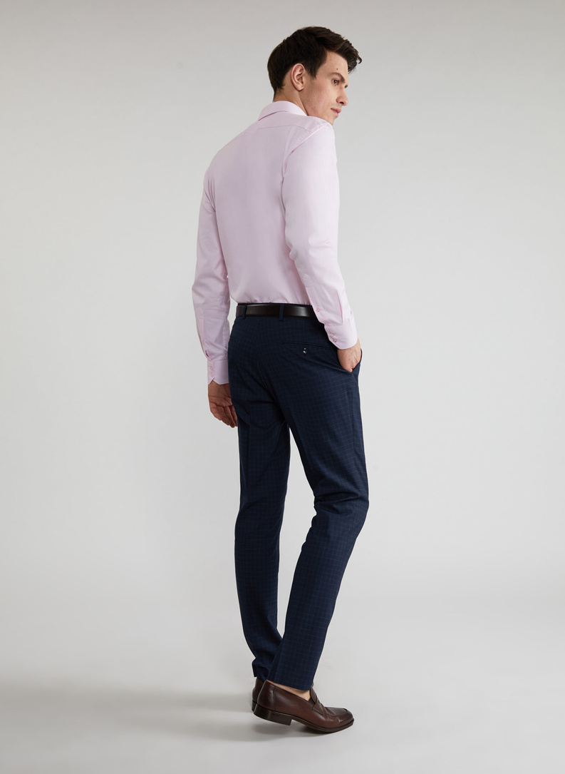 Tamsiai mėlynos kostiuminės kelnės P21WF-6G-073-G-S