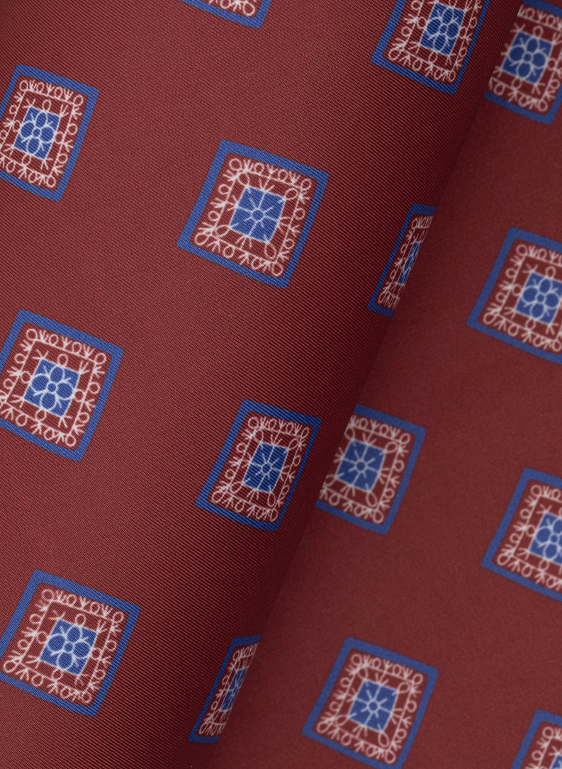 Vyšninė vyriška kišeninė nosinaitė rombais