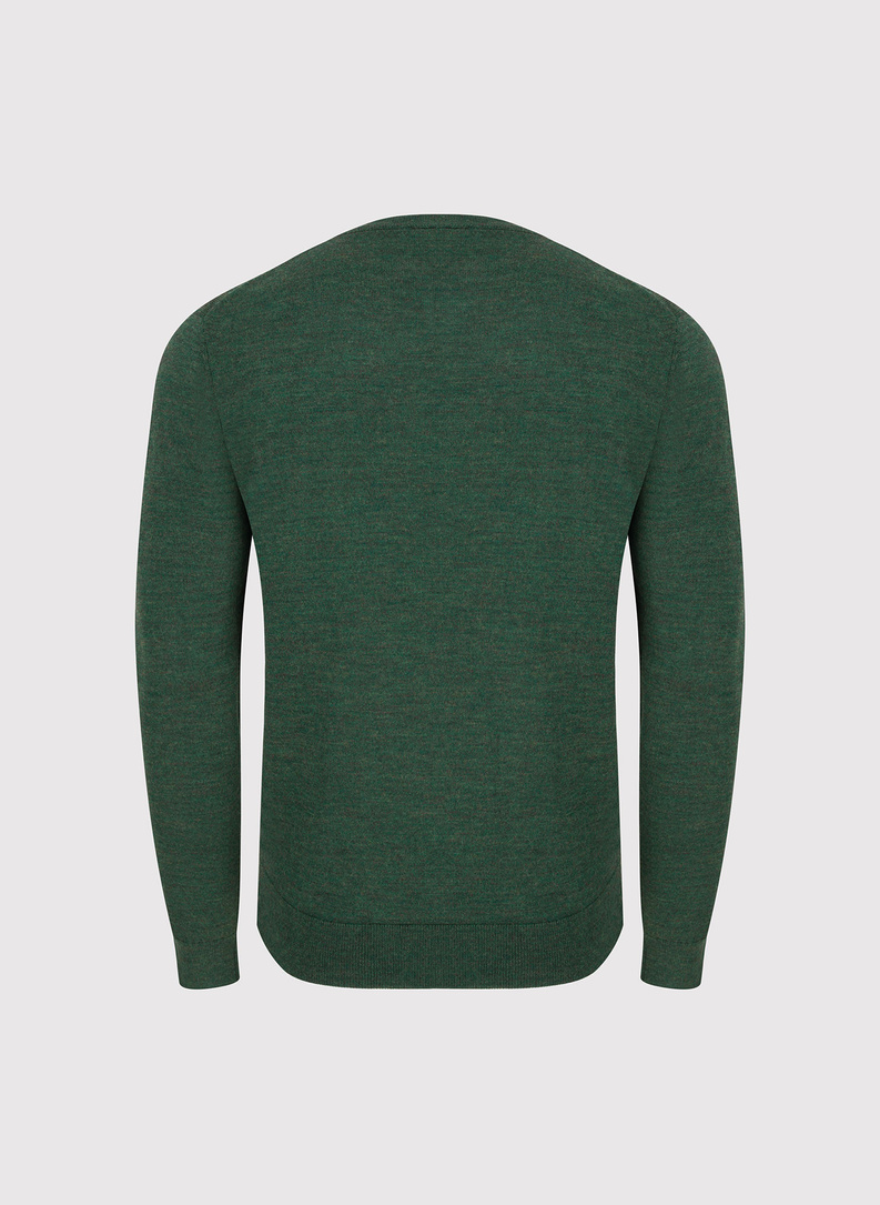 Žalias vyriškas megztinis su vilna