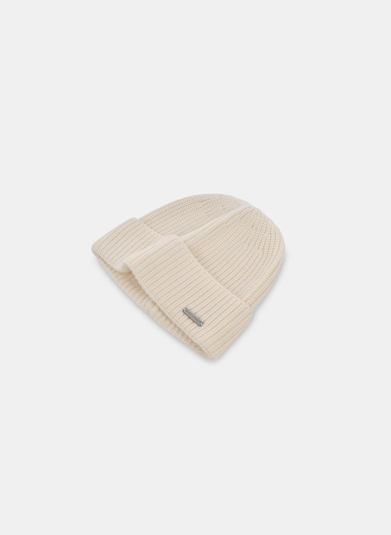 Smėlinė vilnonė vyriška kepurė