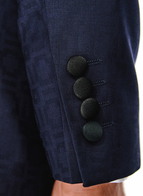 Tamsiai mėlynas smokingo švarkas