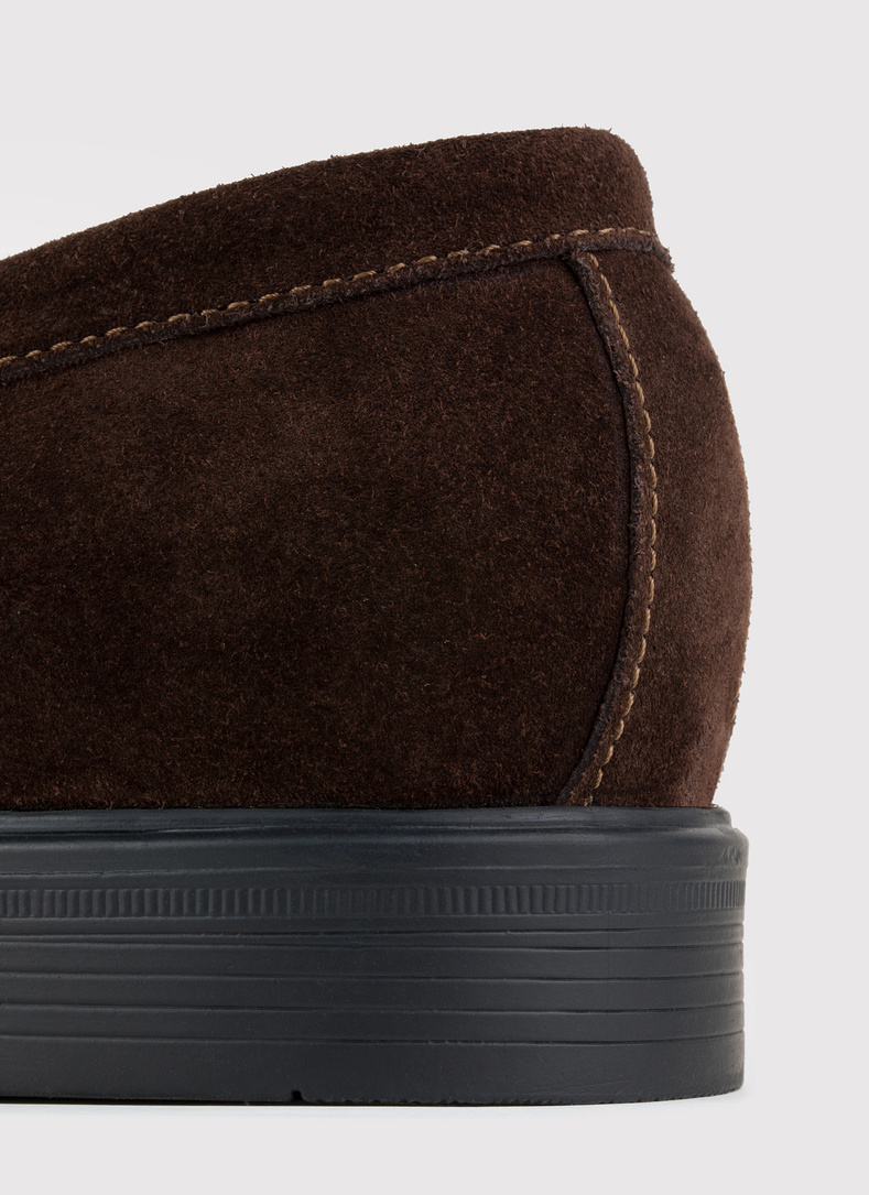 Bronziniai zomšiniai vyriški mokasinai