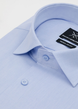 Elegantiški žydri vyriški marškiniai