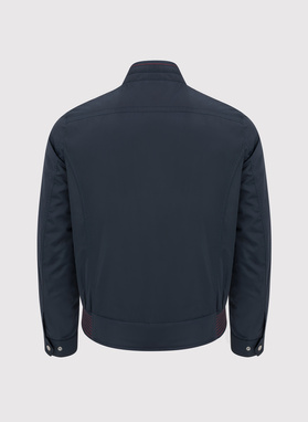 Tamsiai mėlyna trumpa vyriška striukė