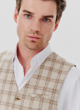 Languota vienaeilė vyriška liemenė