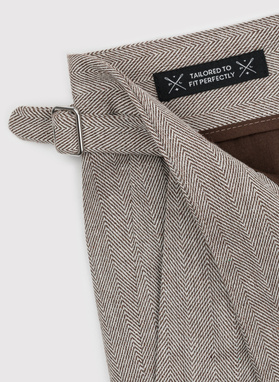 Bronzos spalvos melanžiniai vyriški šortai