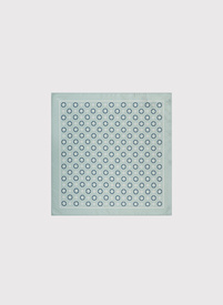 Šviesiai žalia raštuota kišeninė nosinaitė