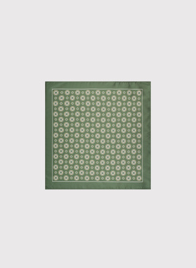 Žalia raštuota kišeninė nosinaitė