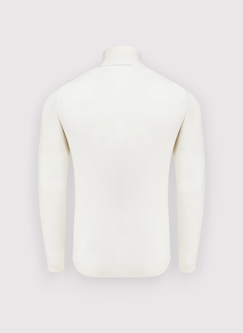 Baltos spalvos vyriškas golfas