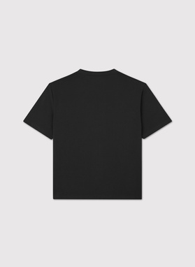 Juodi didžiulio dydžio T marškinėliai