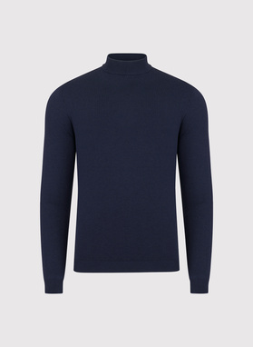 Tamsiai mėlynos spalvos vyriškas pusgolfis