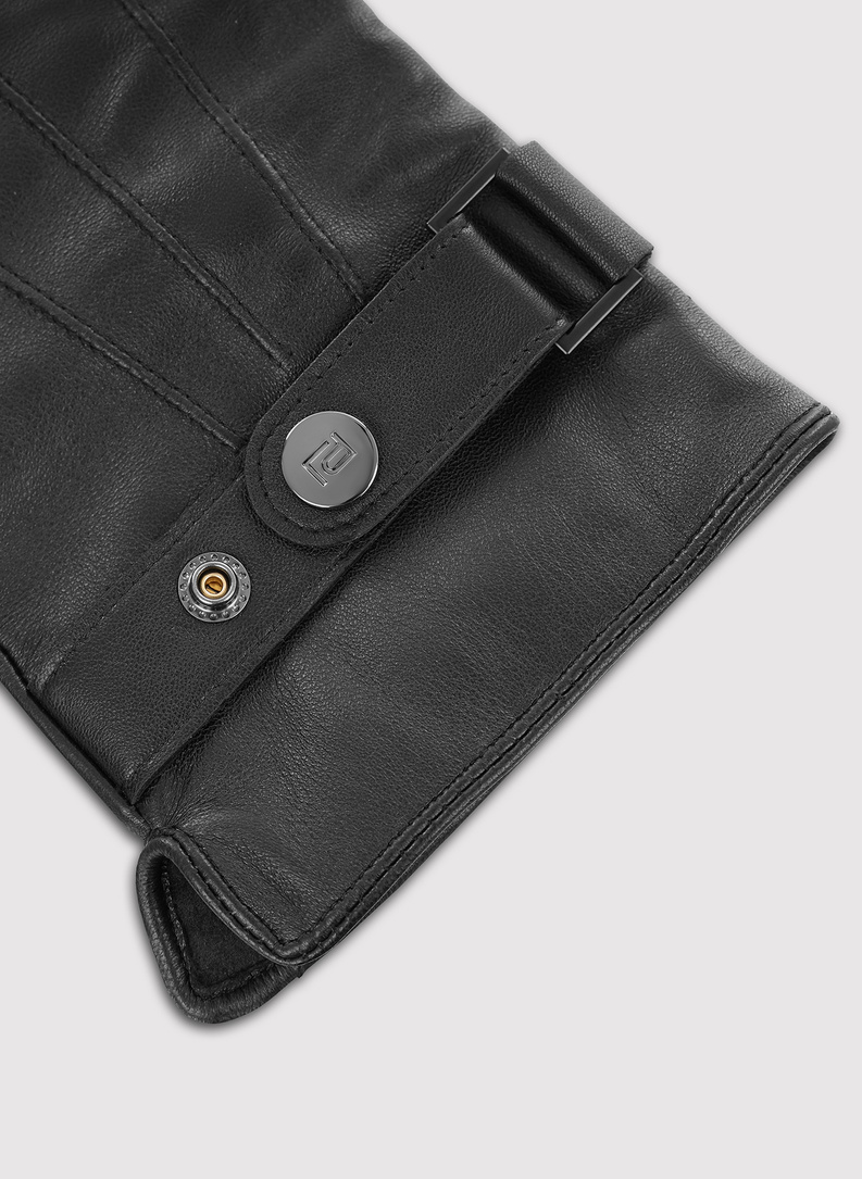 Reguliuojamos juodos vyriškos pirštinės