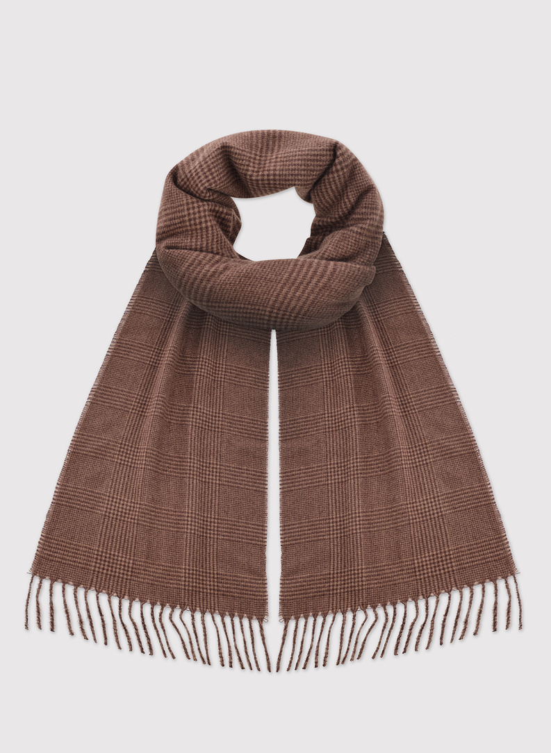 Rudos spalvos languotas vyriškas šalikas