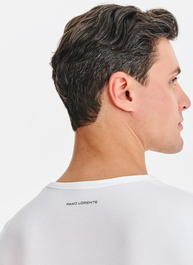 Baltai juoda vyriška pižama su medvilne