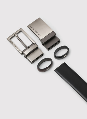 Dvipusis odinis diržas su matine sagtimi