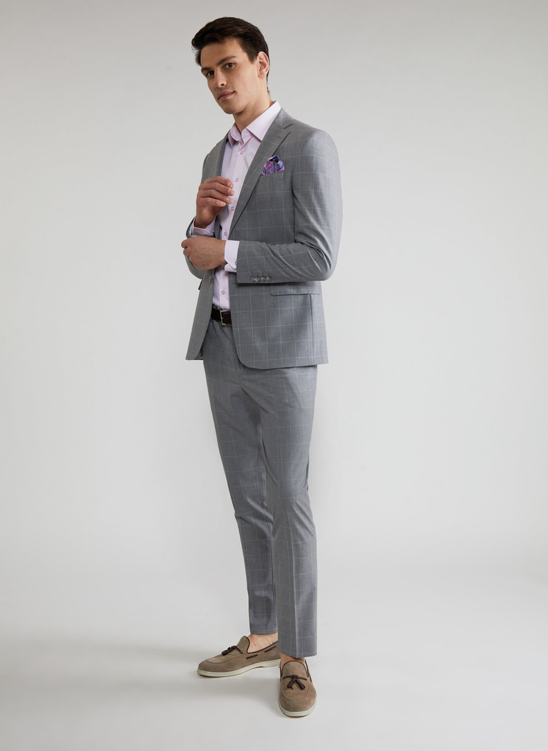 Pilkas kostiuminis švarkas P22SF-3G-009-S-S