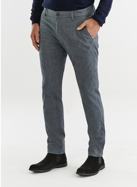 Tamsiai mėlynos vyriškos laisvalaikio kelnės