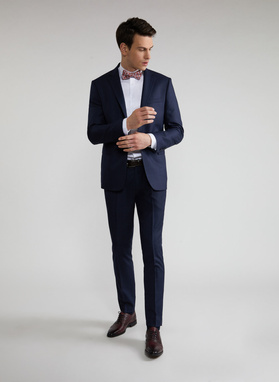 Tamsiai mėlynas kostiuminis švarkas P22SF-3G-015-G-S