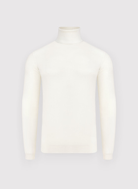 Baltos spalvos vyriškas golfas