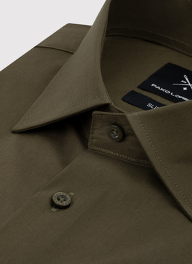 Alyvmedžio spalvos vyriški marškiniai ilgomis rankovėmis