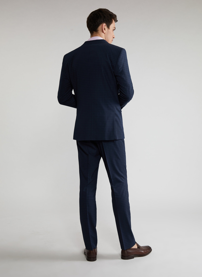 Tamsiai mėlynos kostiuminės kelnės P21WF-6G-073-G-S