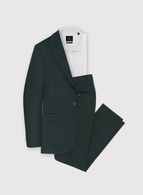 Žalios elegantiškos vyriškos kelnės