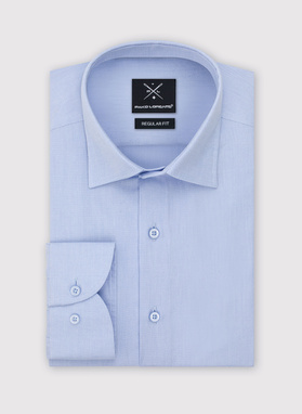 Elegantiški žydri vyriški marškiniai