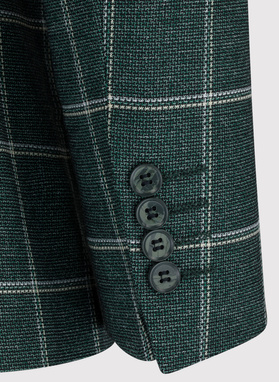 Žalias languotas vyriškas švarkas