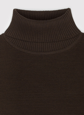 Bronzos spalvos megztinis su golfu