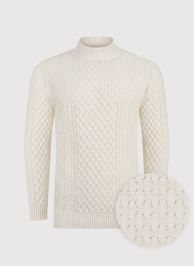 Smėlinis vyriškas megztinis