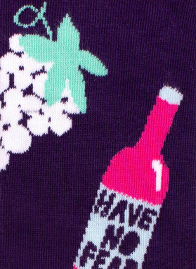 Skarpetki z nadrukiem wina DTK-SX-205-F