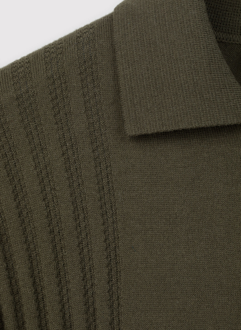 Žalios spalvos medvilninis kardiganas