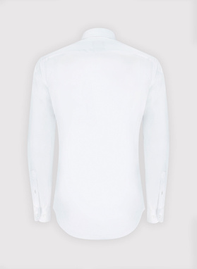 Elegantiški balti vyriški marškiniai