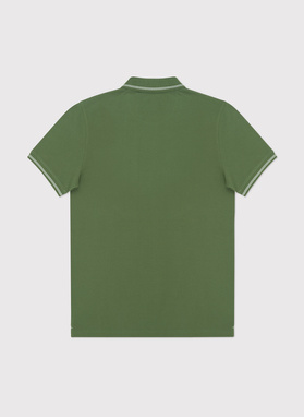 Žalios spalvos polo T marškinėliai be raštų