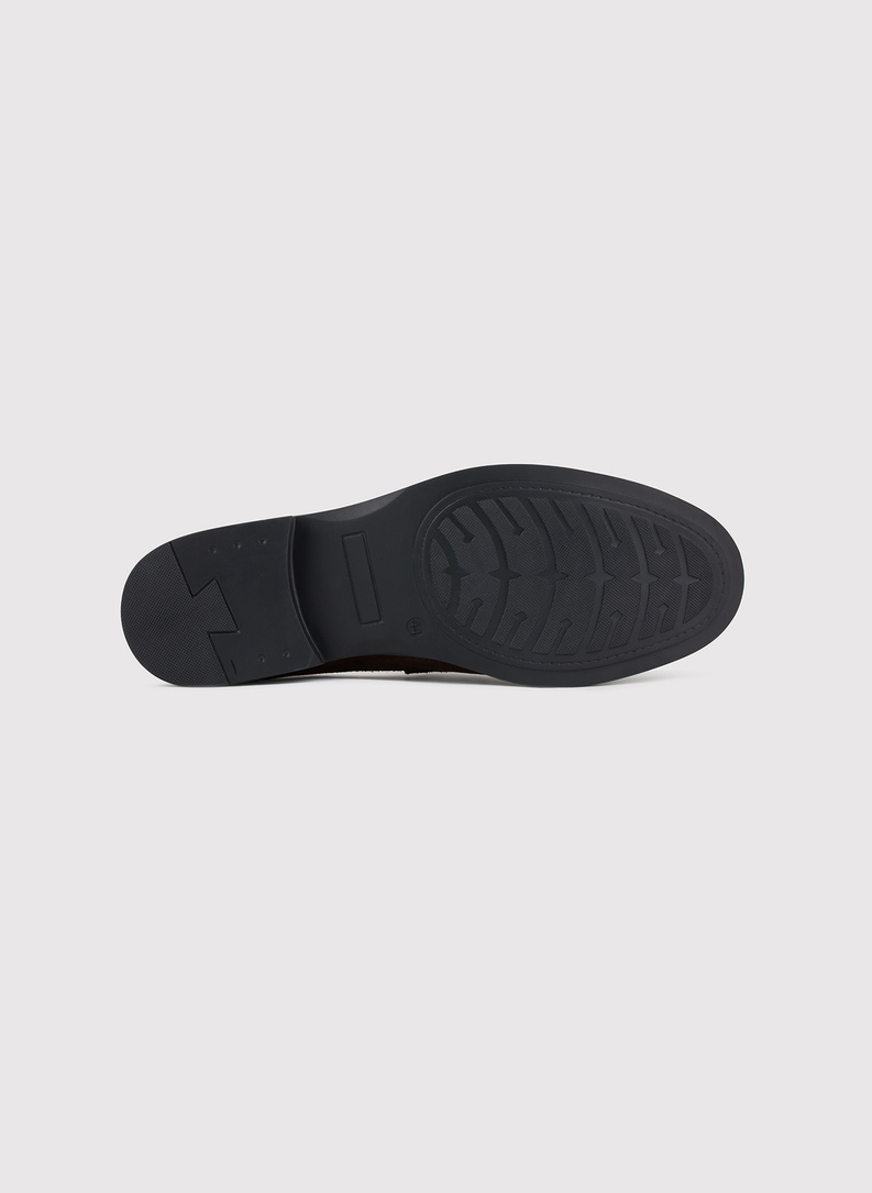 Bronziniai zomšiniai vyriški mokasinai