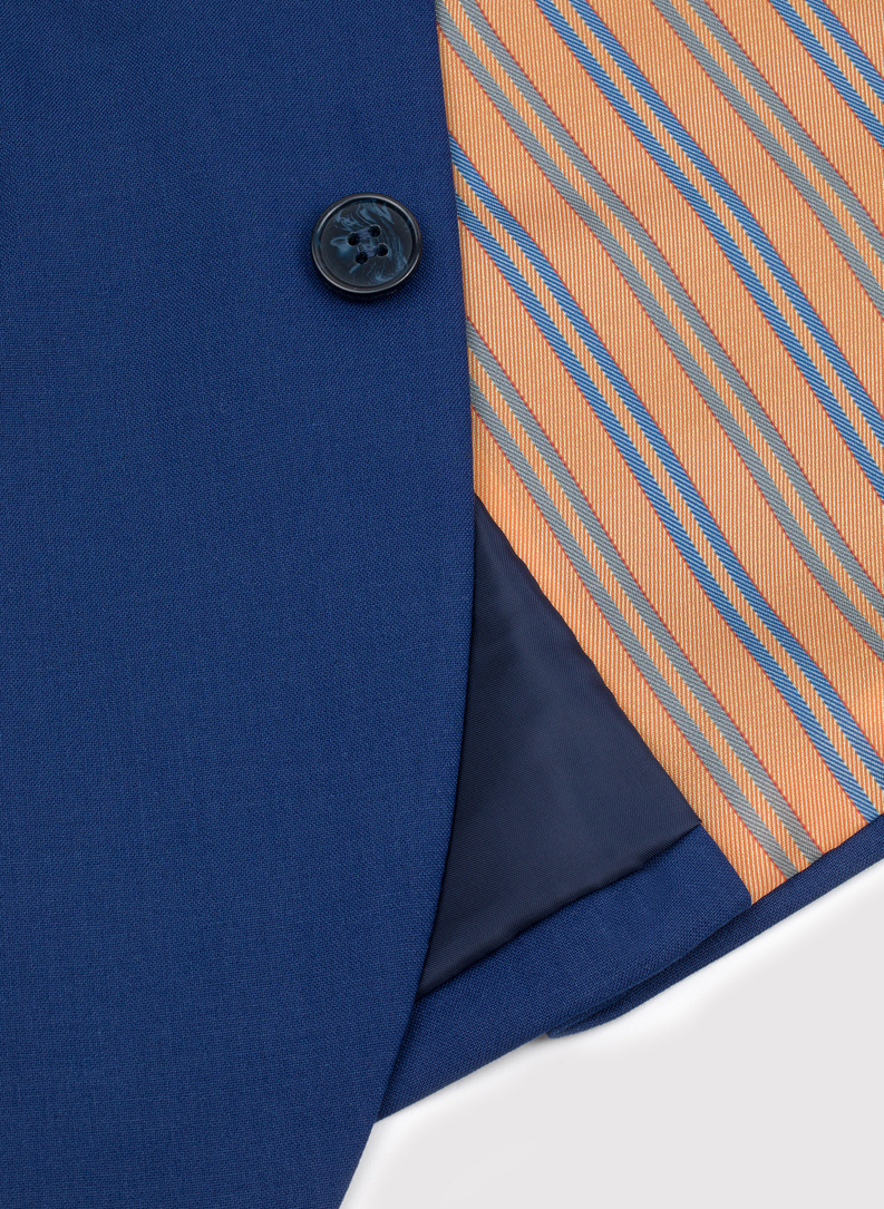 Tamsiai mėlynas kostiuminis švarkas P22SF-3G-019-G-S