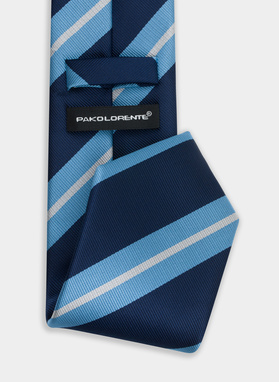 Tamsiai mėlynas vyriškas kaklaraištis P22SF-KX-010-G-0