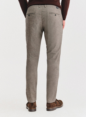 Rudos „chino“ kelnės