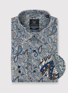 Vyriški marškiniai peislio raštu P23WN-1X-016-X-S