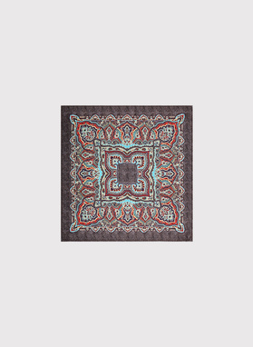 Dvipusė vyriška kišeninė nosinaitė peislio raštu