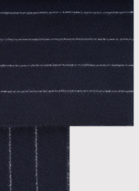 Tamsiai mėlynas šalikas juostelėmis